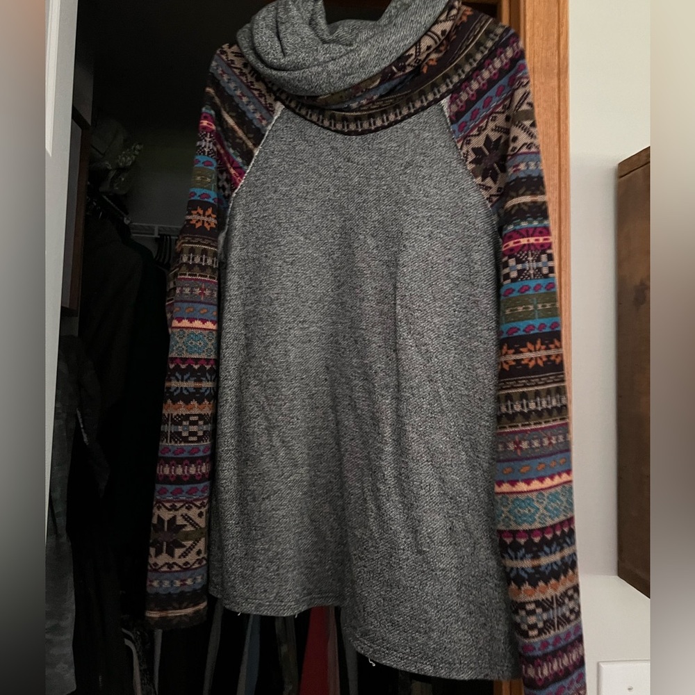 Cowl Neck Sweatshirt